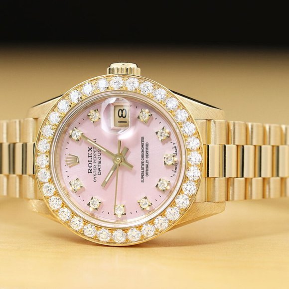 Mint! Rolex President 18k Datejust Ladies Watch w/ factory box and hang tag! - Picture 4 of 8